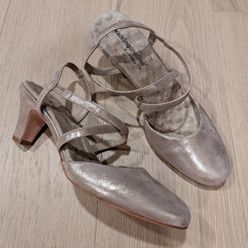 Walking Cradles Women's Gold Heels